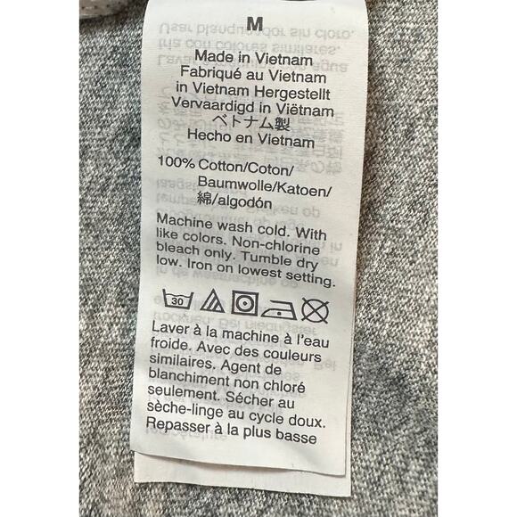 2/$15 J. Crew Drop Shoulder T-Shirt Gray Short Sleeve Cotton AS024 Size M - Picture 11 of 13